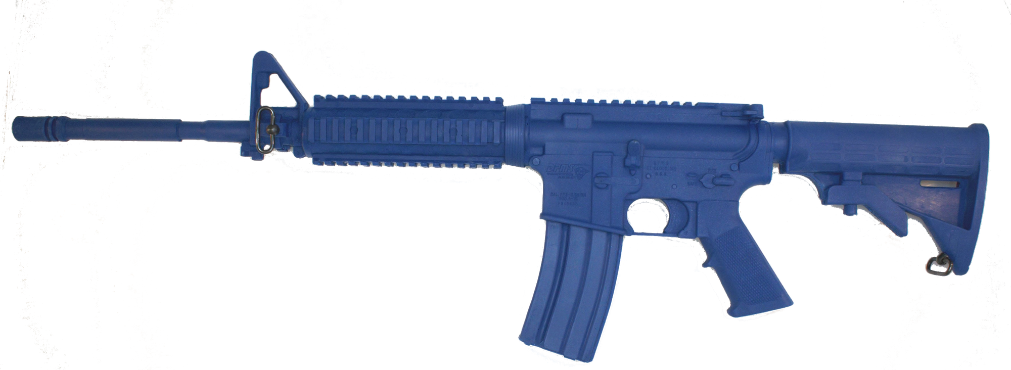 Blue Training Guns By Rings M4 Flat Top, Closed Stock, Forward Rail | FSM4FTRCS Left Side