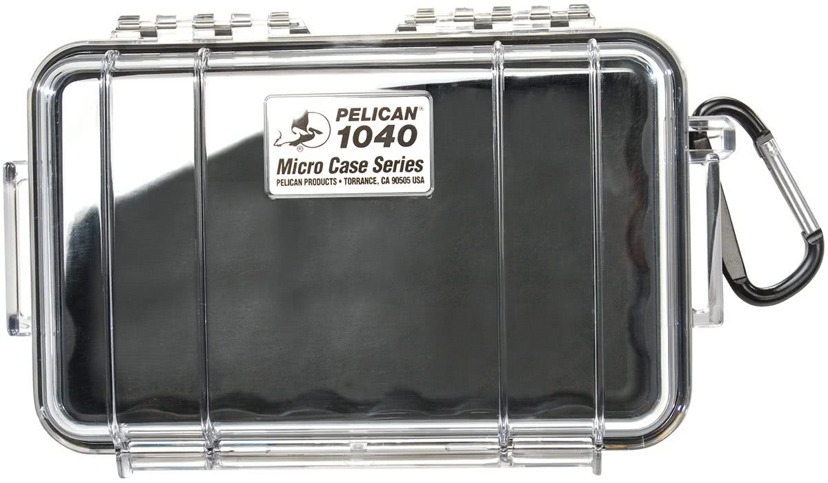 Pelican Products 1040 Micro Case – Clear/Black -