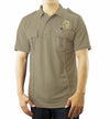 Pro-Dry Uniform Polo Shirt with Two Pockets &#8211; Silver Tan, S -