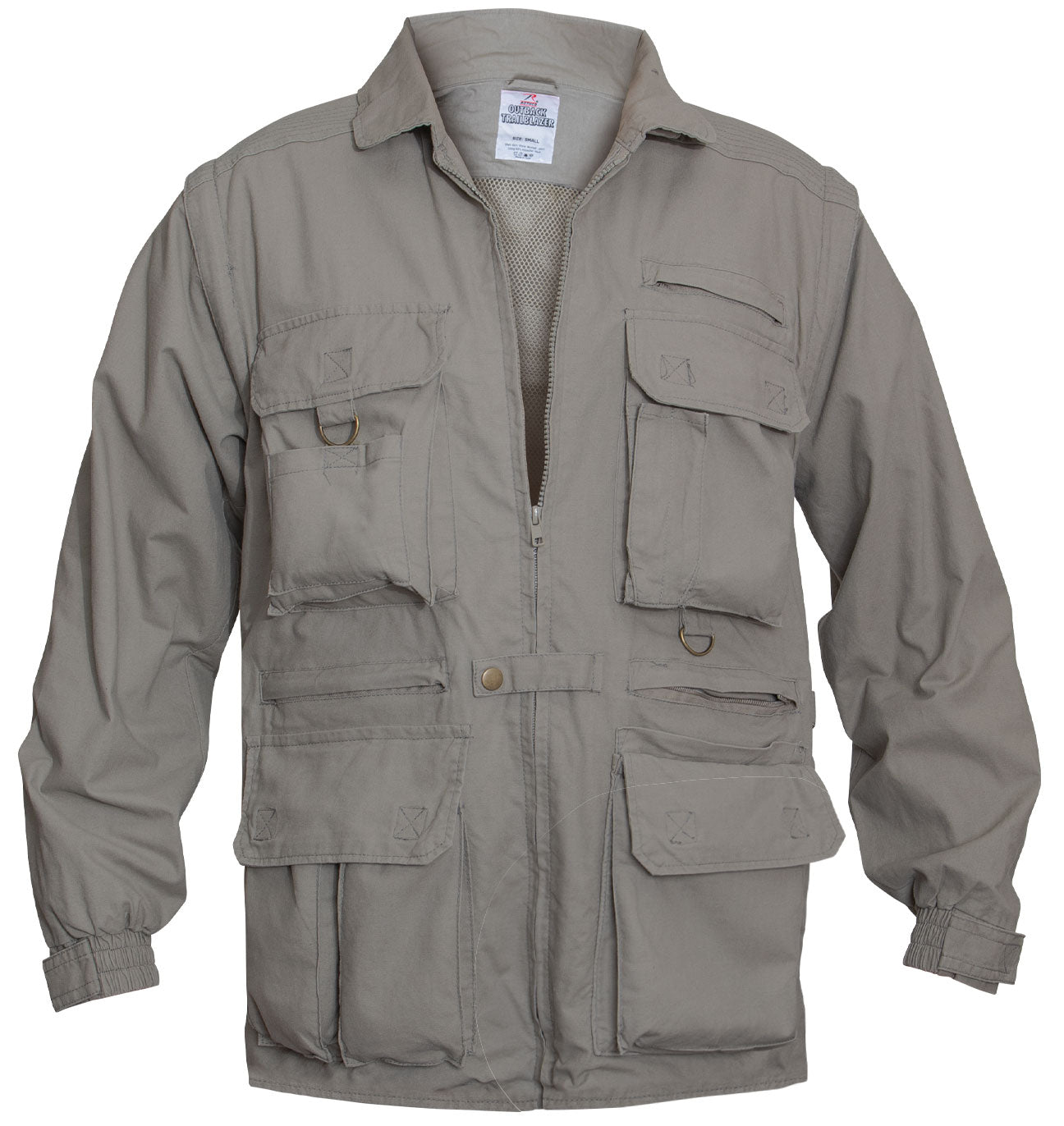Rothco 7590 Convertible Safari Jacket with Zip-Off Sleeves (Khaki) - Clothing & Accessories