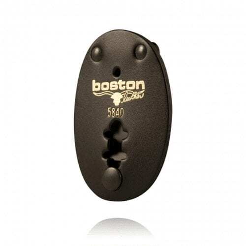 Boston Leather Oval Badge Holder - Badge Clips