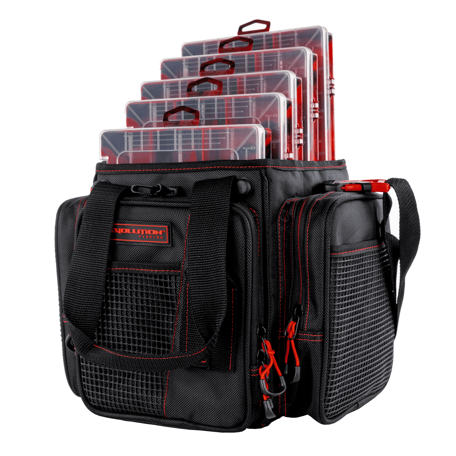 Evolution Outdoor Vertical 3600 Drift Series Tackle Bags - Red