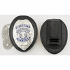 Hero's Pride Universal Oval Badge Holder - 3'' x 3.75'' 9150T - Badges &amp; Accessories