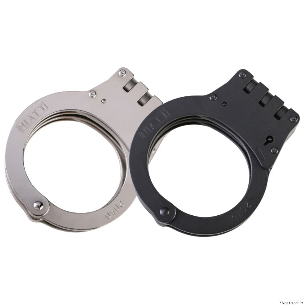 Hiatt Oversized Steel Hinge Handcuffs 2054-H / 2055-H - Tactical & Duty Gear