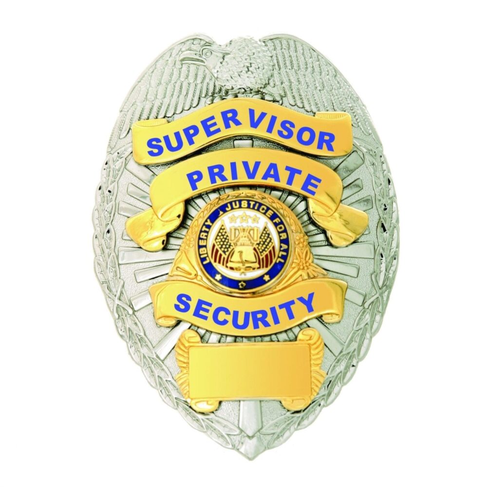 Private Security Supervisor Badge - Stock Uniform Badges