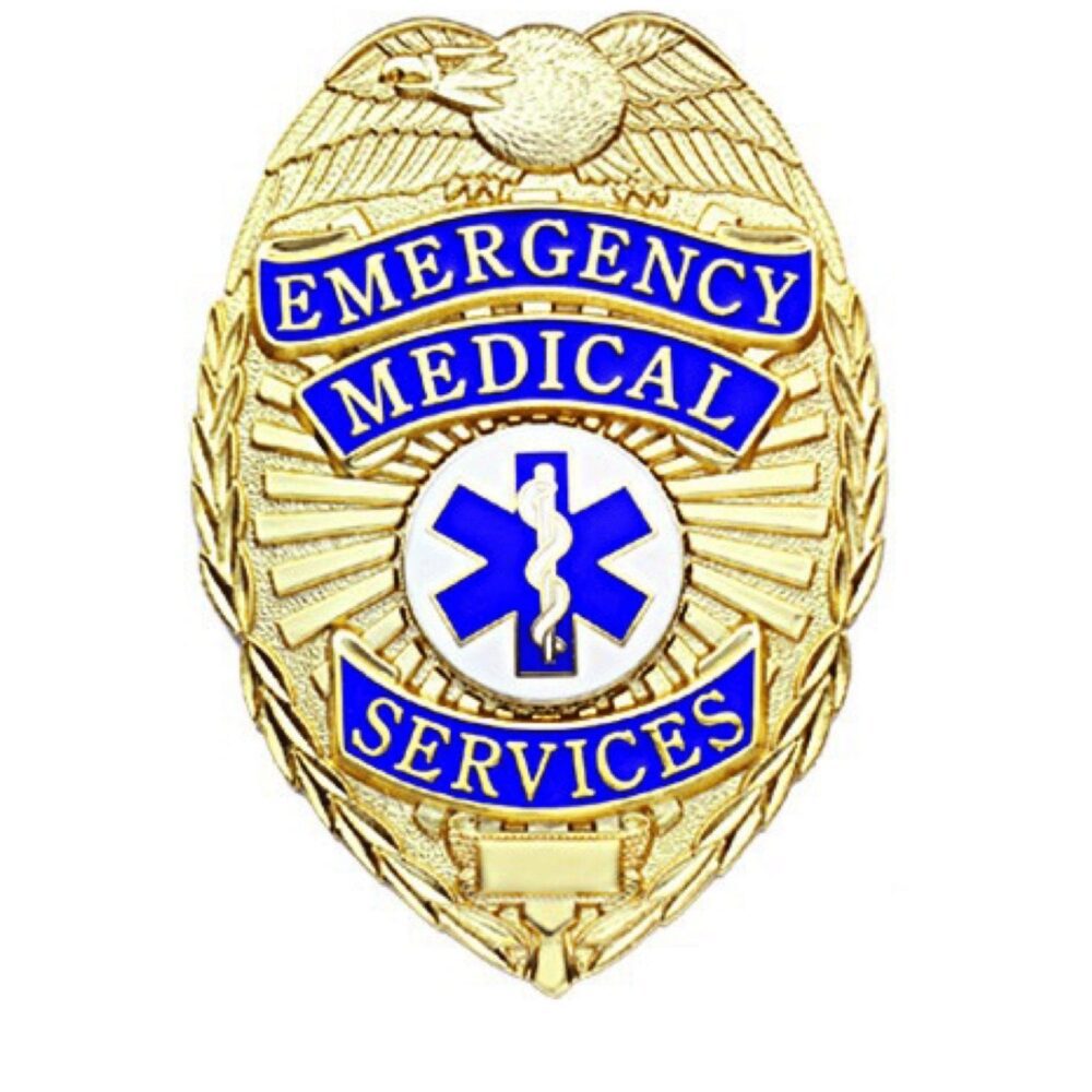 Emergency Medical Technician Badge - Gold Shield - Badges & Accessories