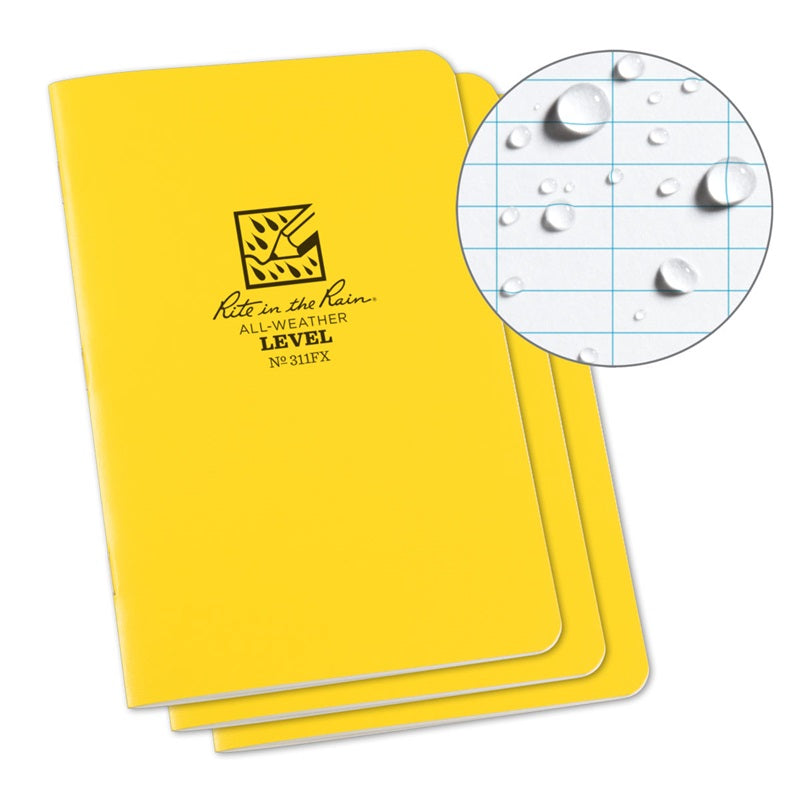 Rite in the Rain Field-Flex Stapled Mini Notebook - 3 Pack 311FX - Notepads, Clipboards, & Pens