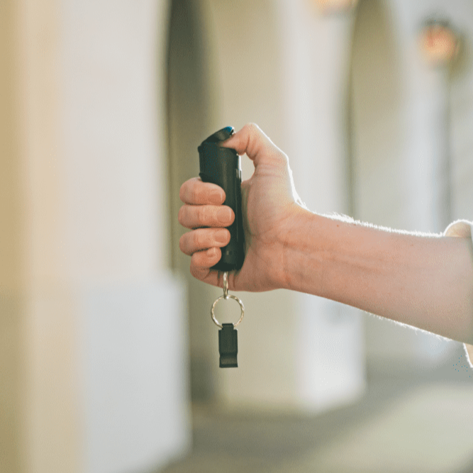 Sabre COPS Pepper Gel with Quick Release Whistle Keychain - Black F15-BCOPSG-W2 - Newest Arrivals