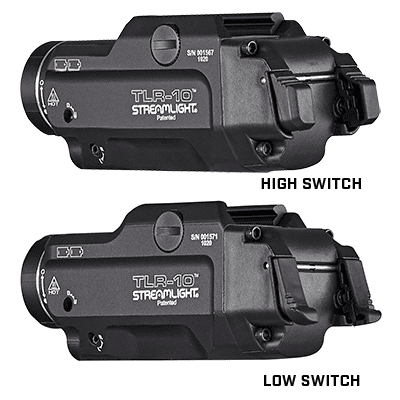 Streamlight TLR-10 Gun Light with Ambidextrous Rear Switch Options 69470 - Newest Products