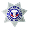 Security Officer 7-Point Star Gold Badge - Stock Uniform Badges