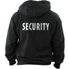 Black SECURITY Hooded Sweatshirt with Bold ID JS60SWB - Clothing &amp; Accessories