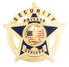 Private Security Officer Gold 5-Star in Circle Badge - Stock Badges