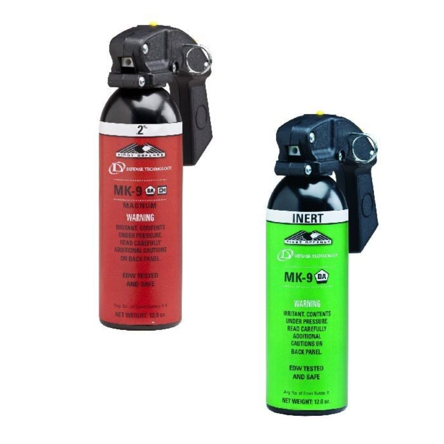 Defense Technology First Defense MK-9 OC, CS, MC and Inert Training Aerosols - Tactical & Duty Gear