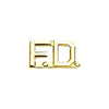 FD Fire Department Pin (Gold or Silver) Pair - Gold