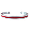 Women's Thin Blue Line or Thin Red Line Bangle - Thin Red Line, S