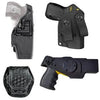 Collection of EDW/CEW holsters including diverse styles and a carrying case for optimal utility and protection.