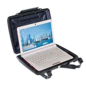 Open laptop bag showcasing a sleek laptop, perfect for protecting electronics on the go. Ideal for students and professionals.