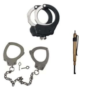 Handcuffs and leg irons collection from WCUniforms, featuring high-quality duty gear for security and law enforcement.