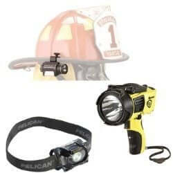 Specialty wearable lights including headlamps and handheld models for tactical and outdoor use.