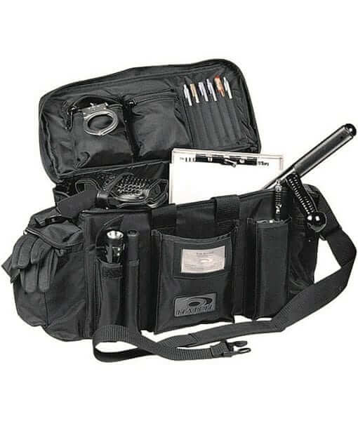 Tactical patrol bag featuring multiple compartments, ideal for law enforcement and outdoor operations.