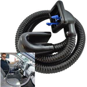 CoolCop personal A/C hose attachment for vehicle use, enhancing comfort for law enforcement and EMT professionals.