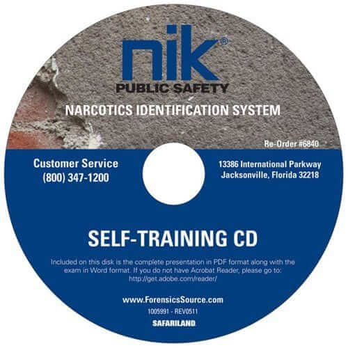 NIK Public Safety Narcotics Identification System self-training CD for identification training and resources.