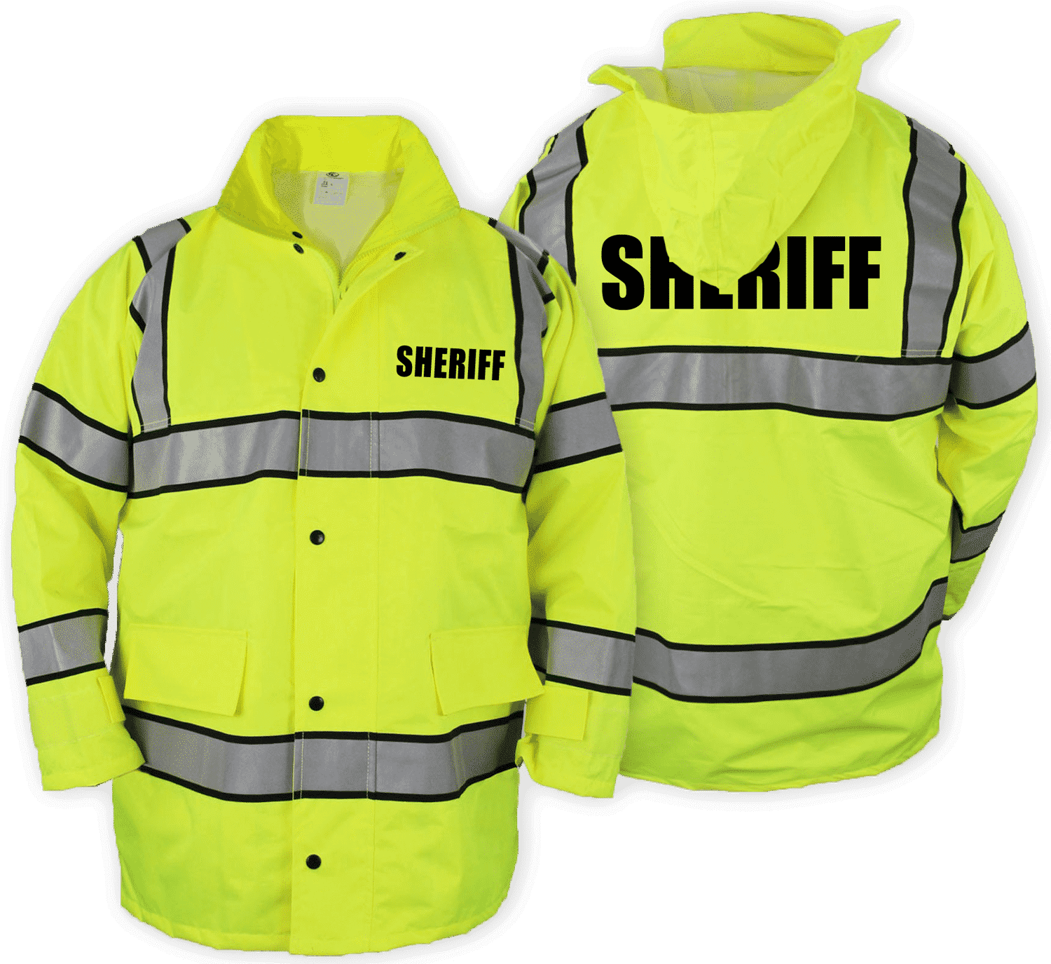 First Class Uniforms High Visibility Raincoat