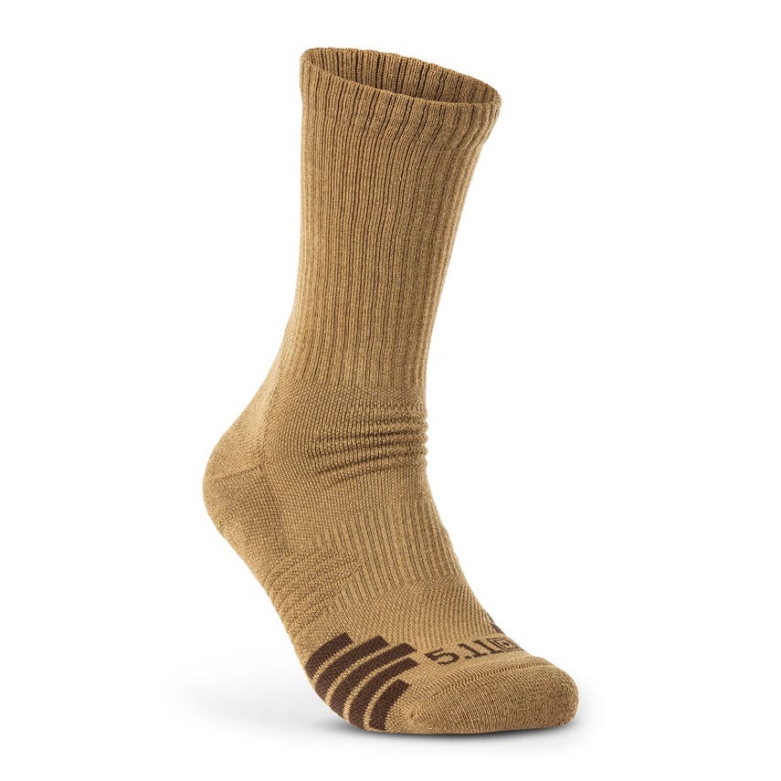 5.11 Tactical Duty Ready Plus Crew Socks 3-Pack MPN 10044 and Dark Coyote 