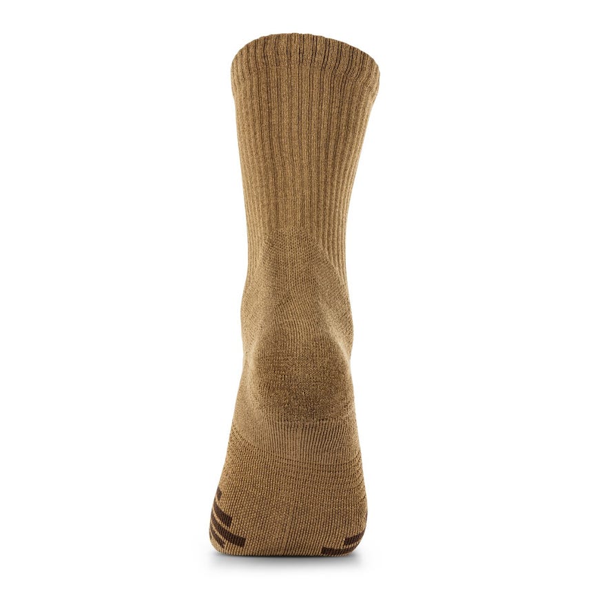 5.11 Tactical Duty Ready Plus Crew Socks 3-Pack MPN 10044 Dark Coyote heel