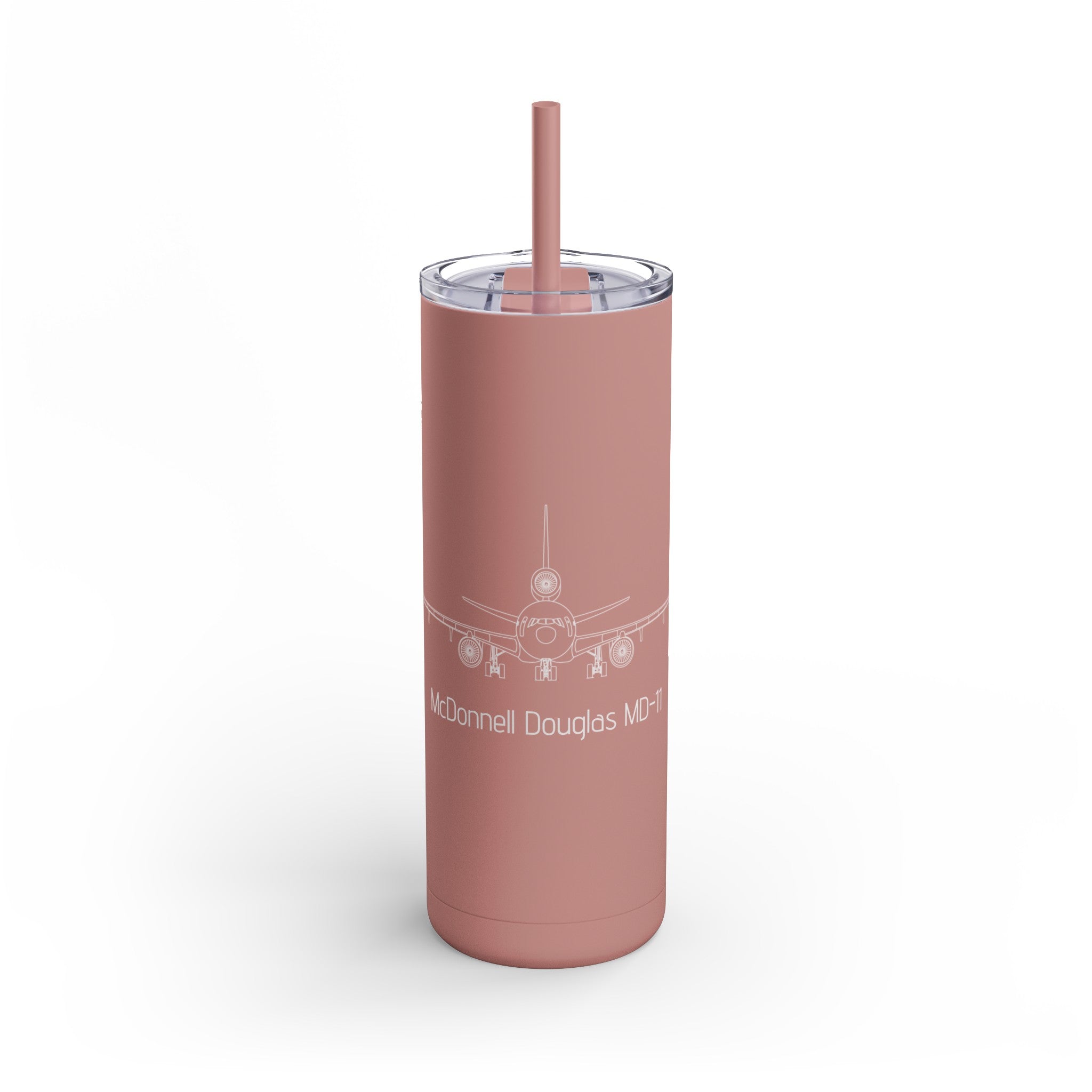 MD-11 Airplane Skinny Matte Tumbler, 20oz