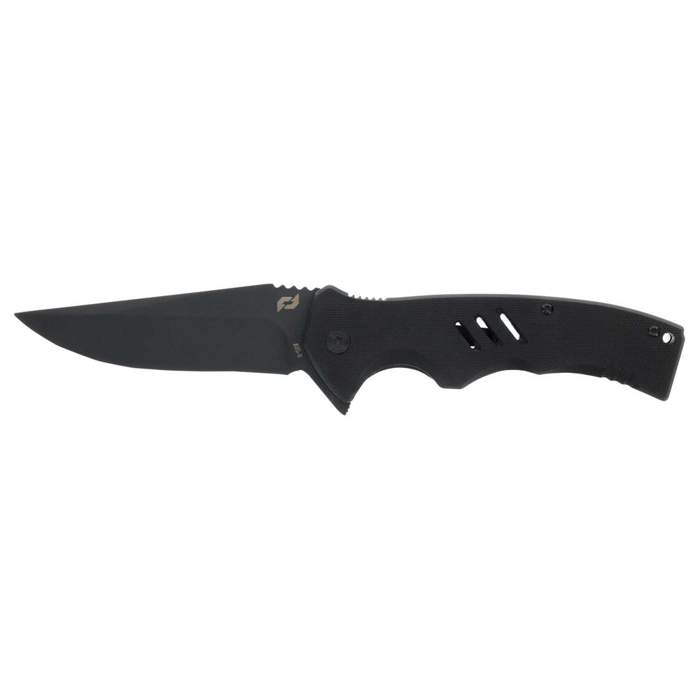 Smith & Wesson Sentiment Folder CP=3 knife with black G10 handle and clip-point blade, showcasing modern design and functionality.