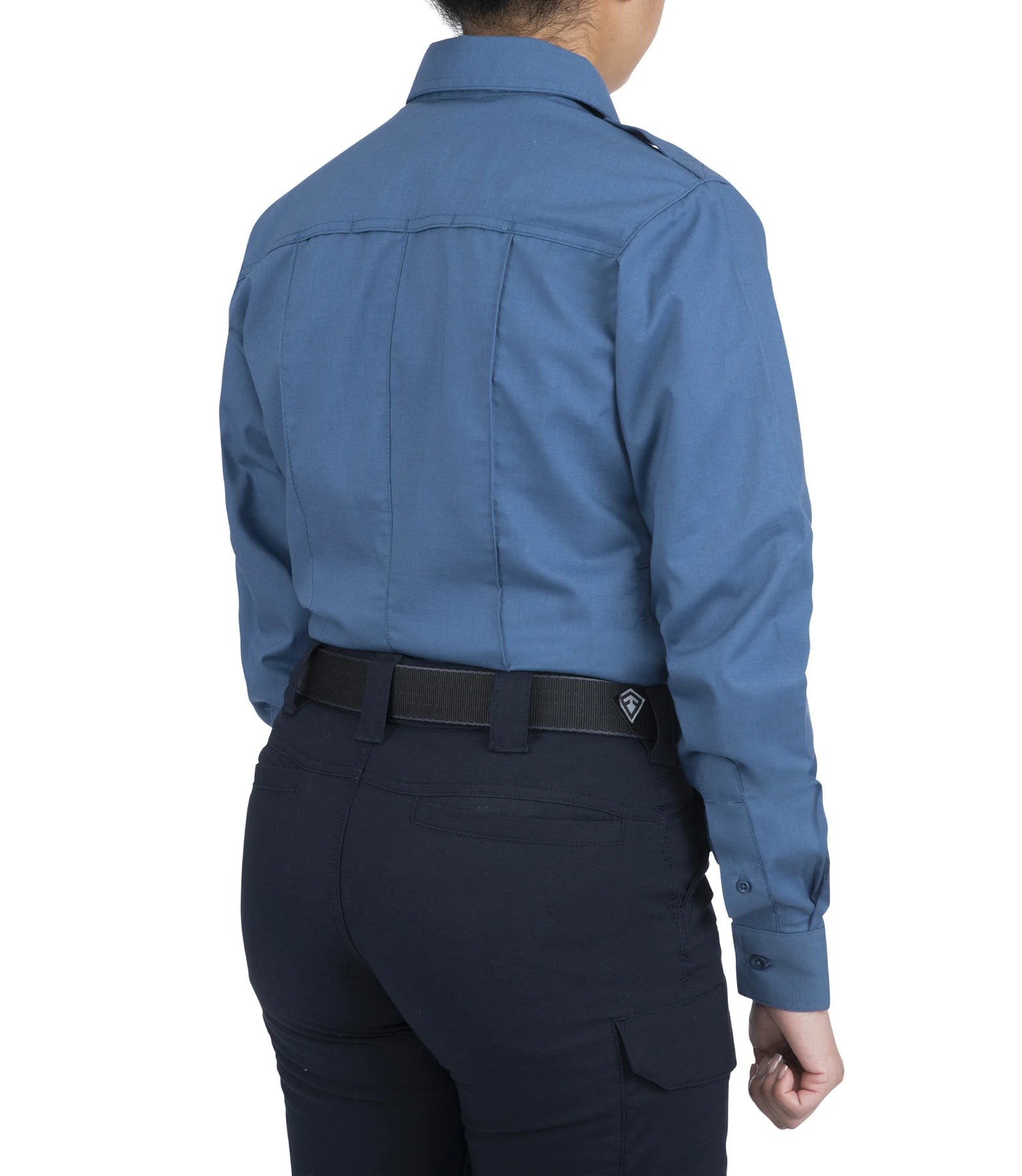 First Tactical Women's Pro Duty Long-Sleeve Zippered Class A Uniform Shirt 121011. Elevate your duty wear with First Tactical's Class-A Women's Pro-Duty Uniform Shirt. Durable V2 fabric for pros.. WCUniforms