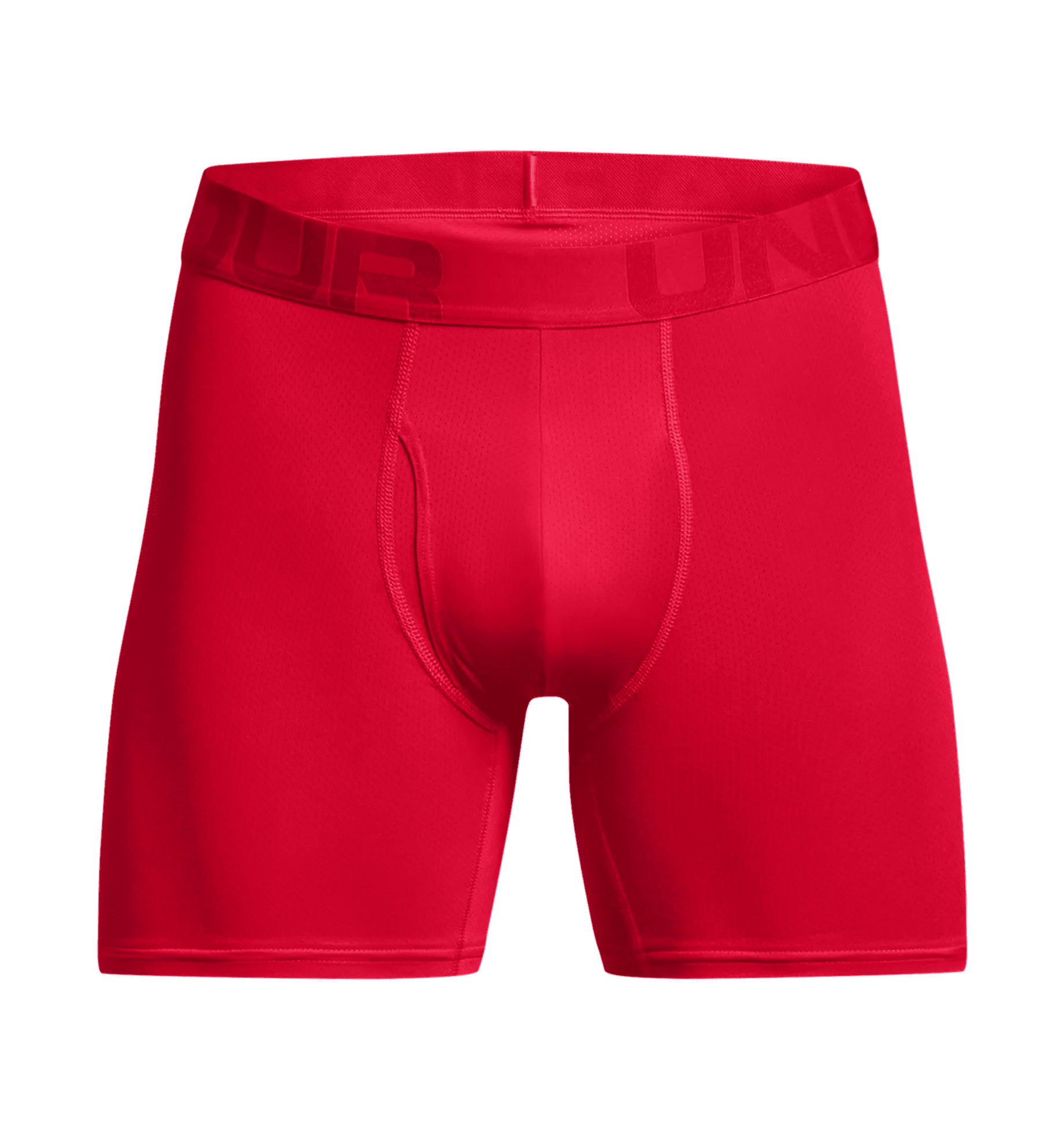 Under Armour UA Tech Mesh 6&#8221; Boxerjock &#8211; 2-Pack 1363623 &#8211; Radio Red, 2XL -