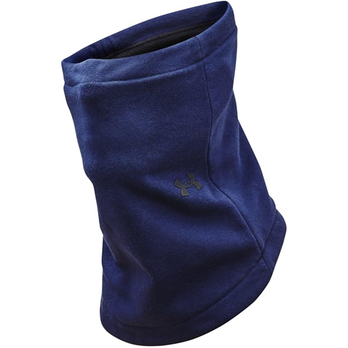 Under Armour Men's UA Storm Fleece Gaiter in navy, featuring soft fleece and water-repellent exterior for warmth and comfort.