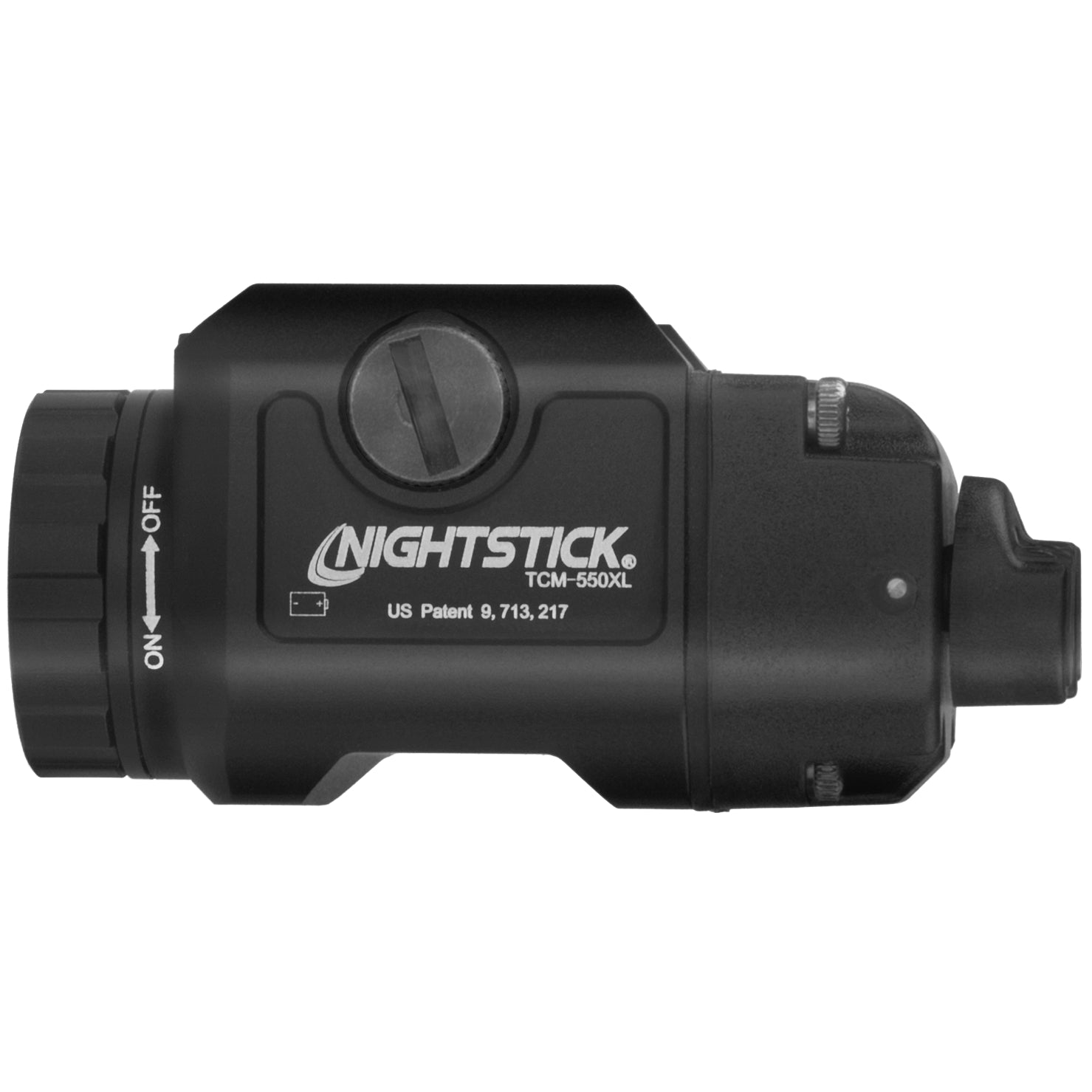 Nightstick TCM-550XL Compact Tactical Weapon Light 550 Lumens for Handguns Mounted - Left side