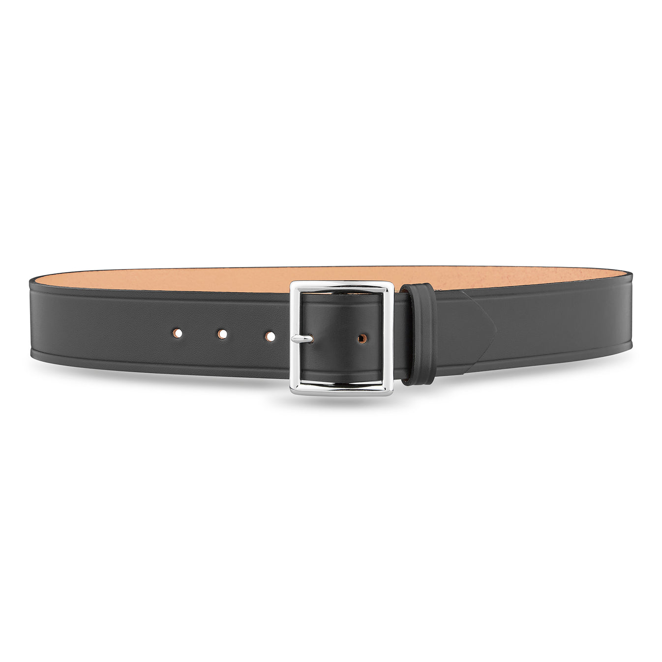 Dutyman 1-3/4"" Plain Leather Garrison Belt with Nickel Buckle 1611-32-9031