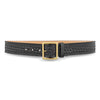 Dutyman 1.75" Basketweave Leather Garrison Belt with Nickel or Gold Buckle 1621