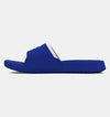 Under Armour Men's UA Ignite Select Slides in blue, offering comfort and style for post-workout relaxation.