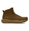 Under Armour UA Charged Valsetz Mid tactical boot in brown, featuring lightweight, breathable design and robust cushioning.