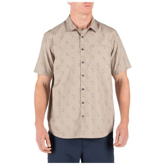 5.11 Tactical Life’s a Breach Short Sleeve Shirt 71385 – Khaki, 2X-Large -