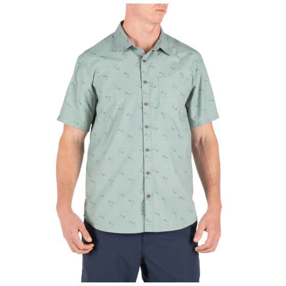 5.11 Tactical Life’s a Breach Short Sleeve Shirt 71385 – Dusty Sage, 2X-Large -