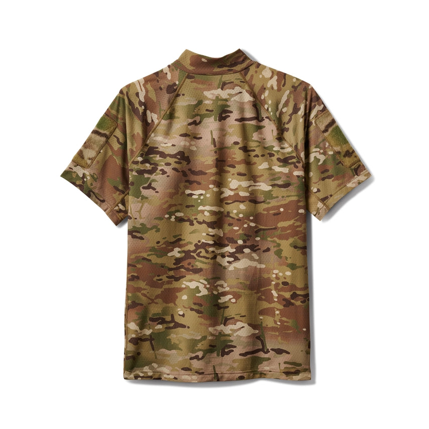 Camouflage t-shirt on a white background