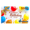 Happy Birthday Gift Card $5-$500 - $500