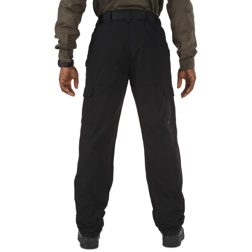 Back view of 5.11 Tactical 100% Cotton Canvas Pants, showcasing durable design and functional cargo pockets.