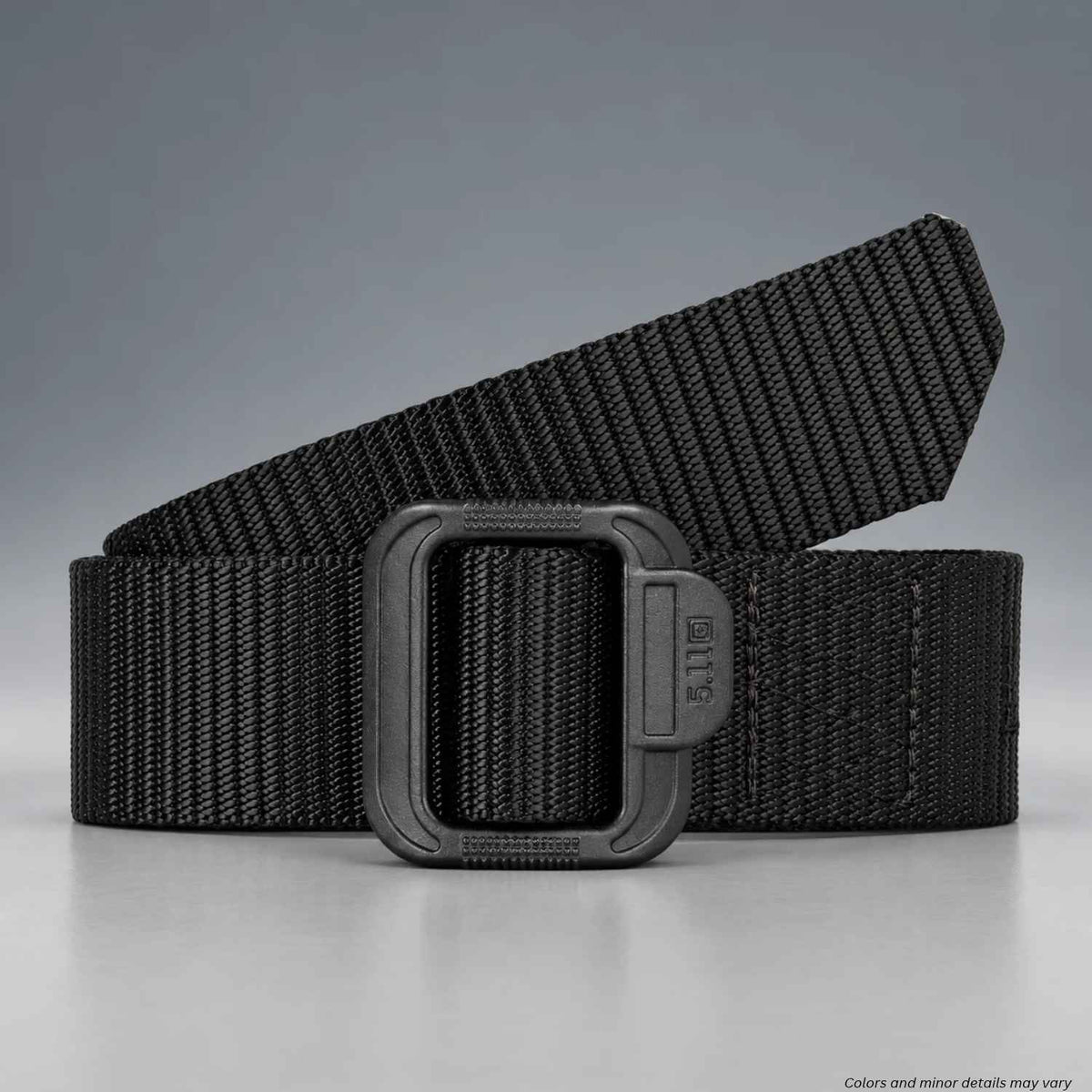 5.11 Tactical TDU Belt 59551 in Black nylon webbing with plastic buckle