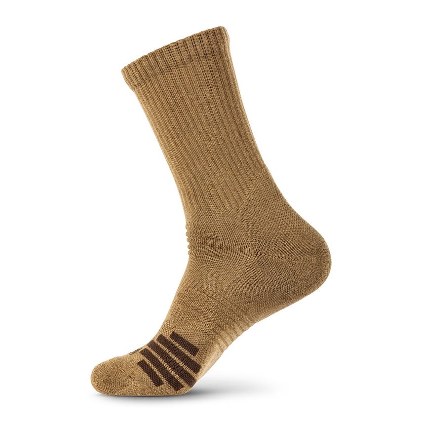 5.11 Tactical Duty Ready Plus Crew Socks 3-Pack MPN 10044 Dark Coyote