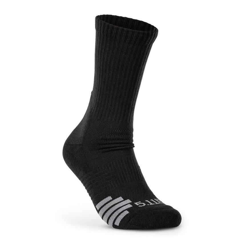 5.11 Tactical Duty Ready Plus Crew Socks 3-Pack MPN 10044 in Black