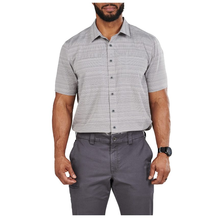 5.11 Tactical Ellis Short Sleeve Shirt 71207 – Steam, 2XL -