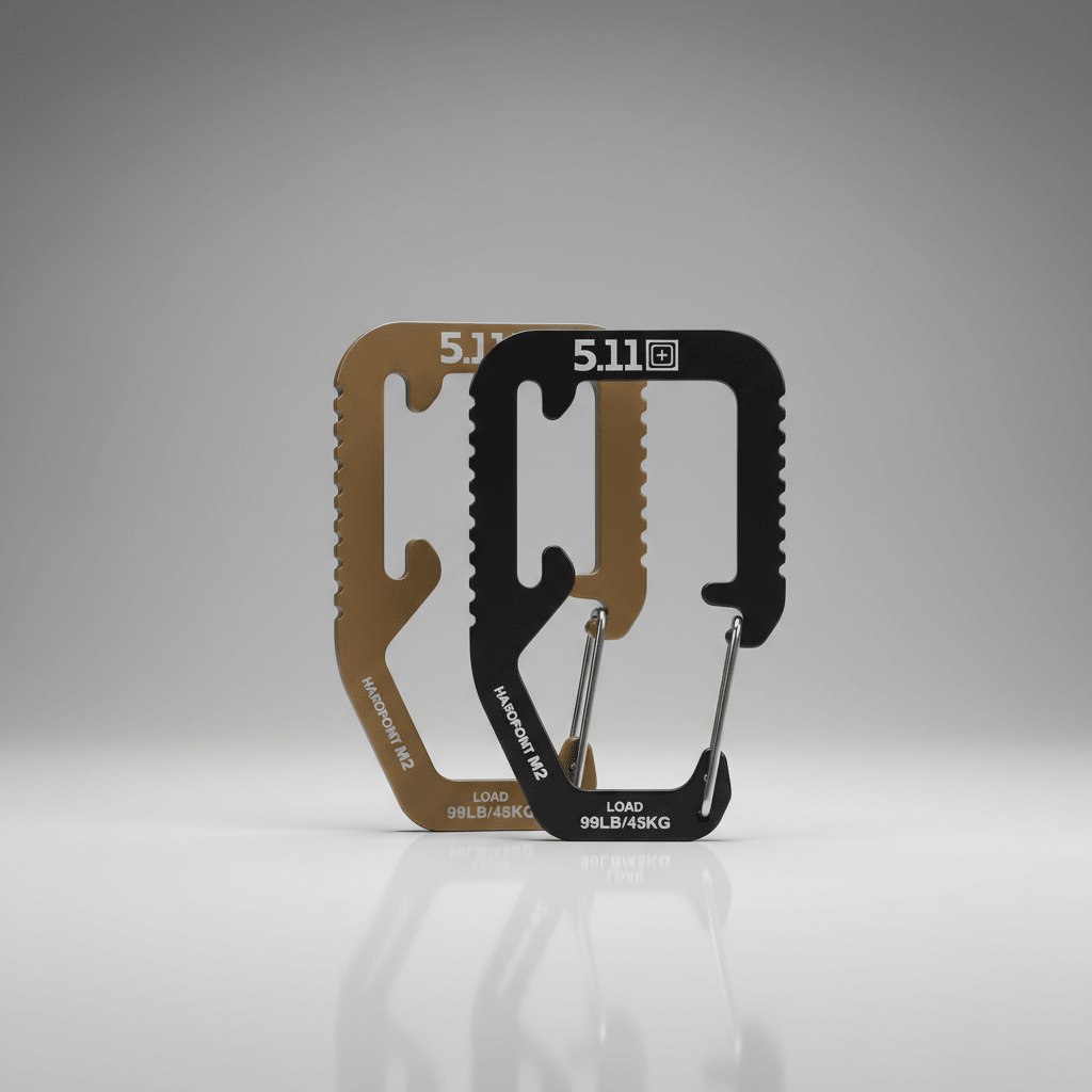 5.11 Tactical Hardpoint M2 Carabiner Clip, Stainless Utility | 56595 - WCUniforms