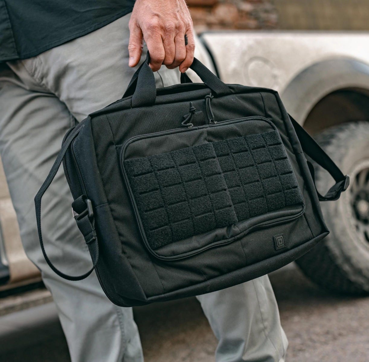 5.11 Tactical Overwatch Laptop Briefcase 16L (Black) 56647 - WCUniforms